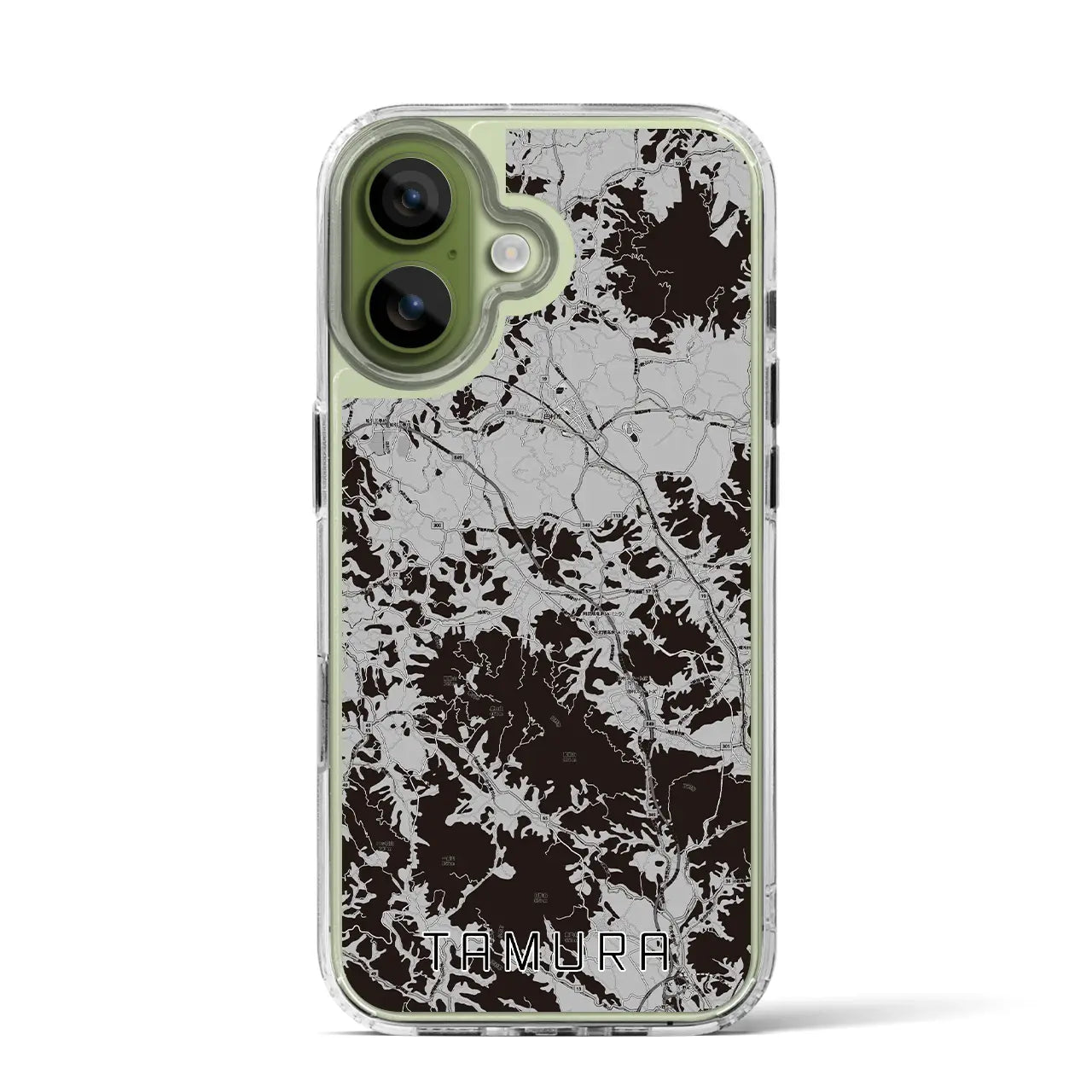 【田村(福島県)】地図柄iPhoneケース(MagSafeタイプ)