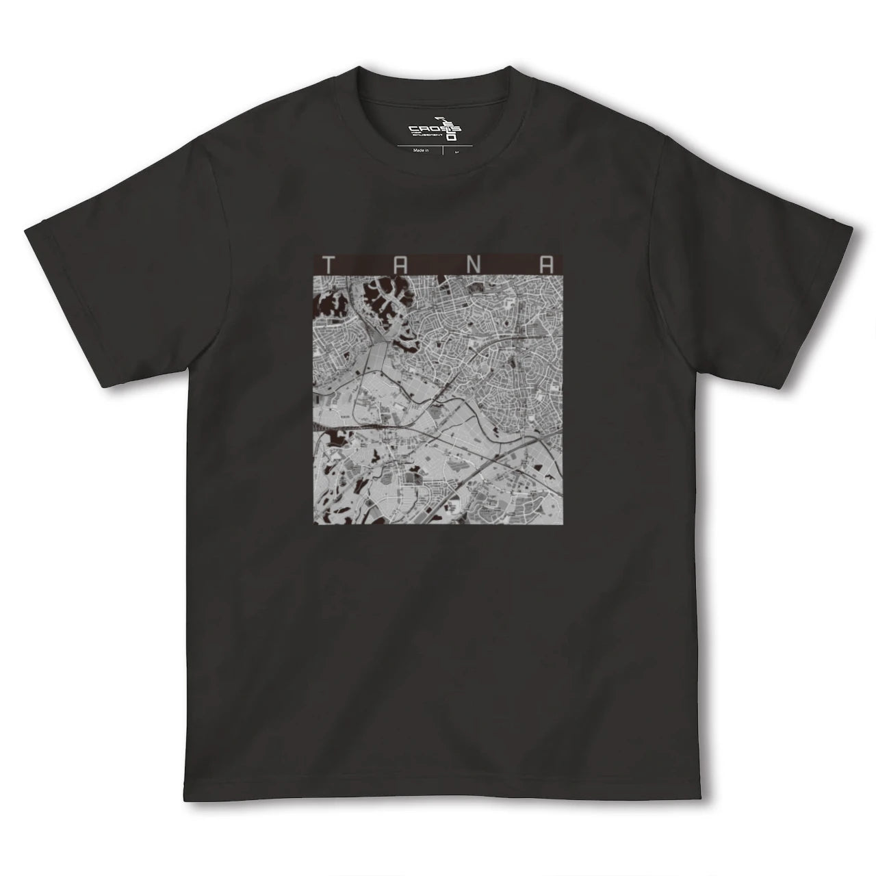 【田奈(神奈川県)】地図柄ヘビーウェイトTシャツ