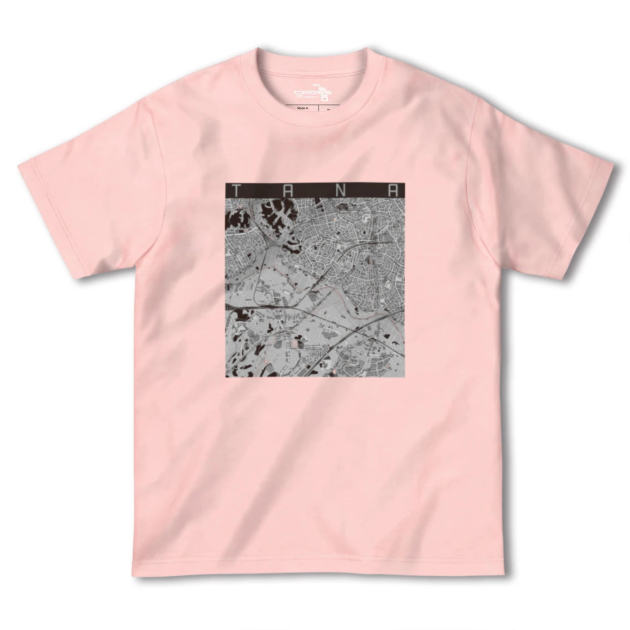 【田奈(神奈川県)】地図柄ヘビーウェイトTシャツ