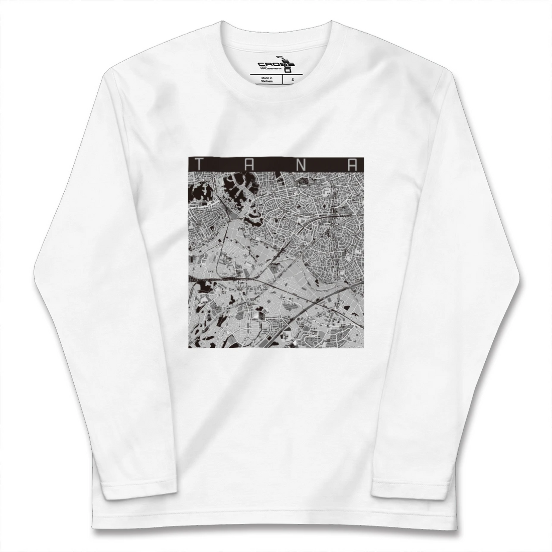 【田奈(神奈川県)】地図柄ロングスリーブTシャツ