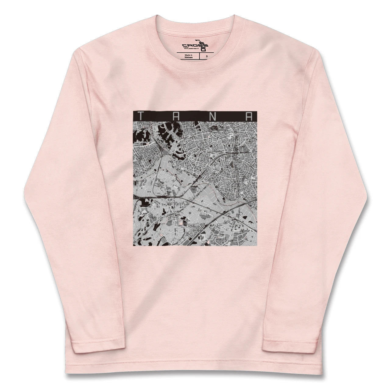 【田奈(神奈川県)】地図柄ロングスリーブTシャツ