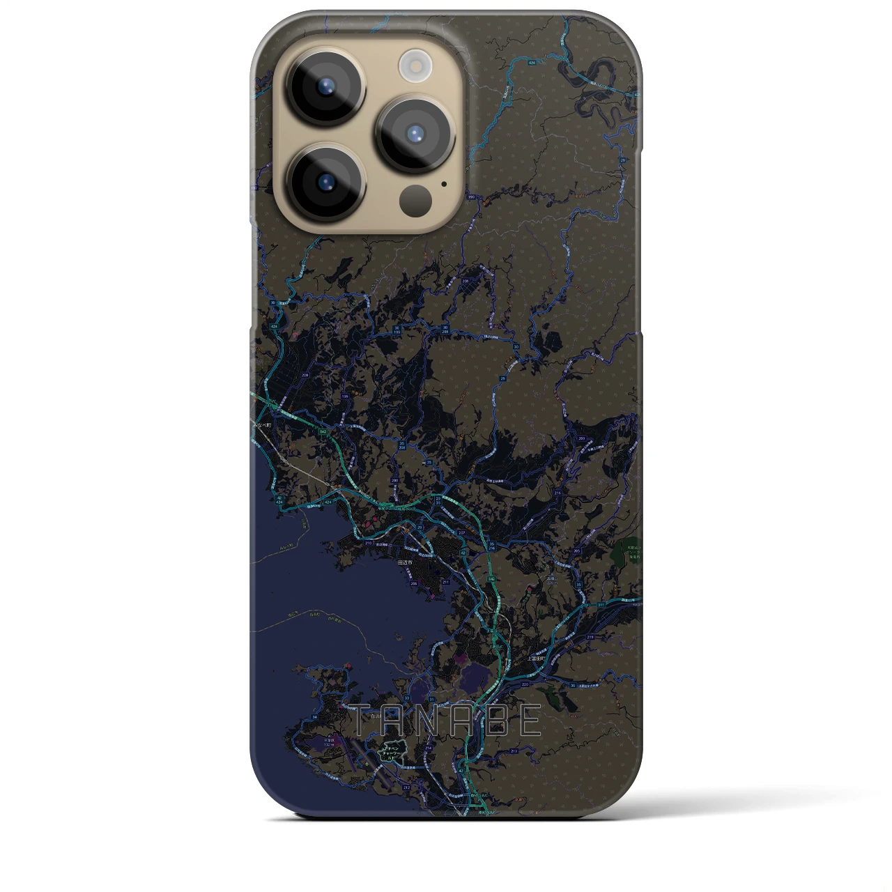 【田辺(和歌山県)】地図柄iPhoneケース(バックカバータイプ)