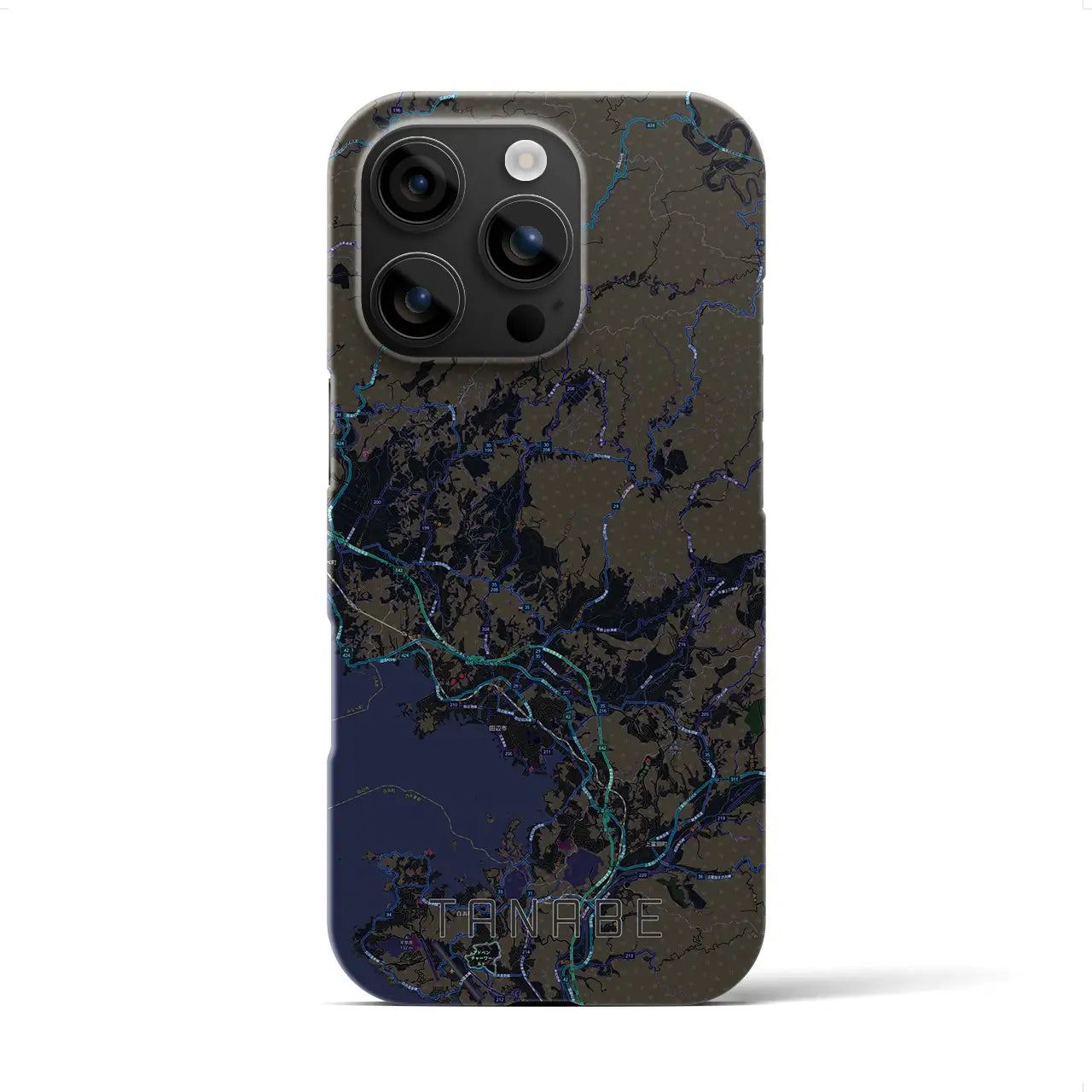 【田辺(和歌山県)】地図柄iPhoneケース(バックカバータイプ)