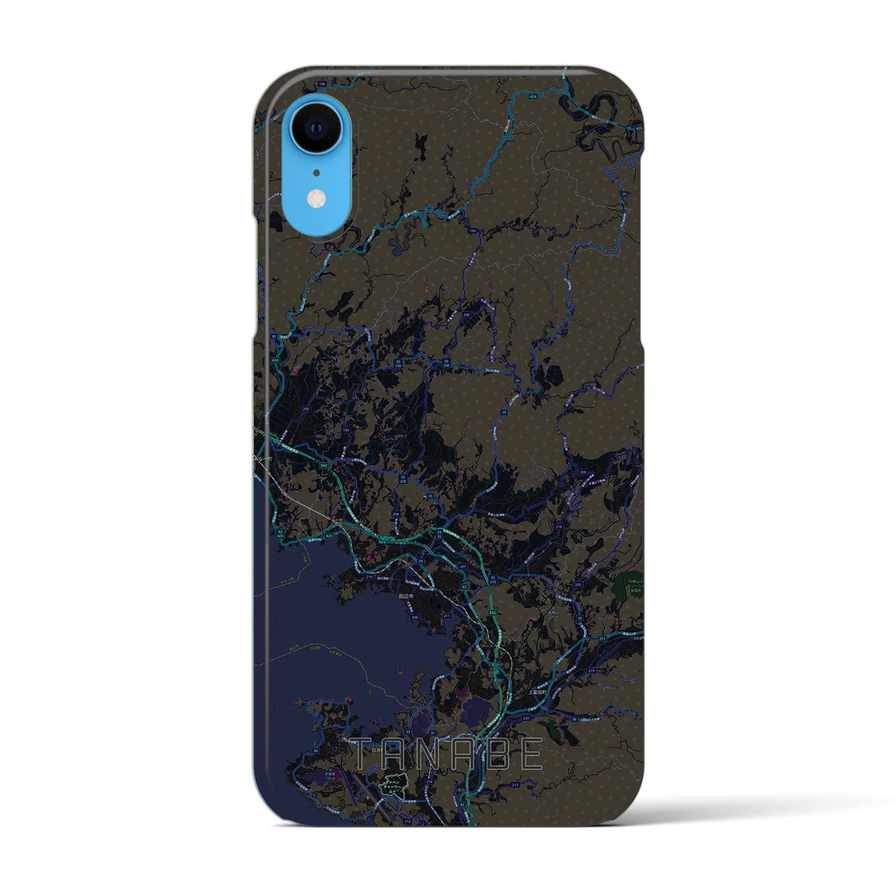 【田辺(和歌山県)】地図柄iPhoneケース(バックカバータイプ)
