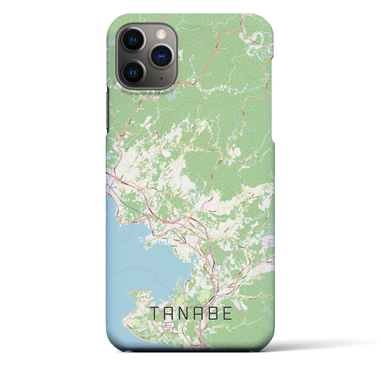 【田辺(和歌山県)】地図柄iPhoneケース(バックカバータイプ)