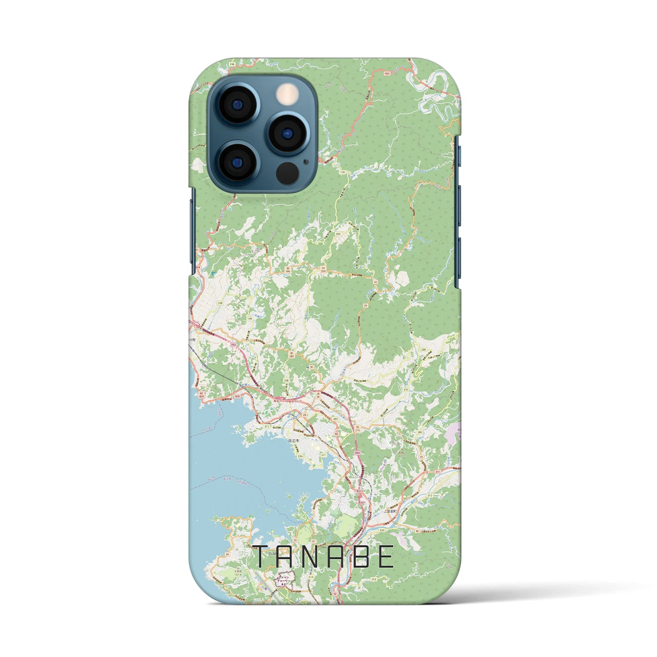 【田辺(和歌山県)】地図柄iPhoneケース(バックカバータイプ)