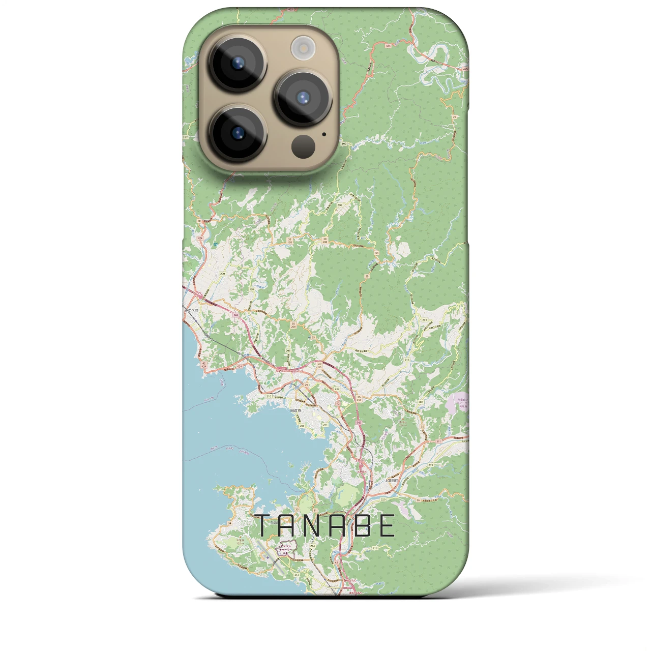 【田辺(和歌山県)】地図柄iPhoneケース(バックカバータイプ)