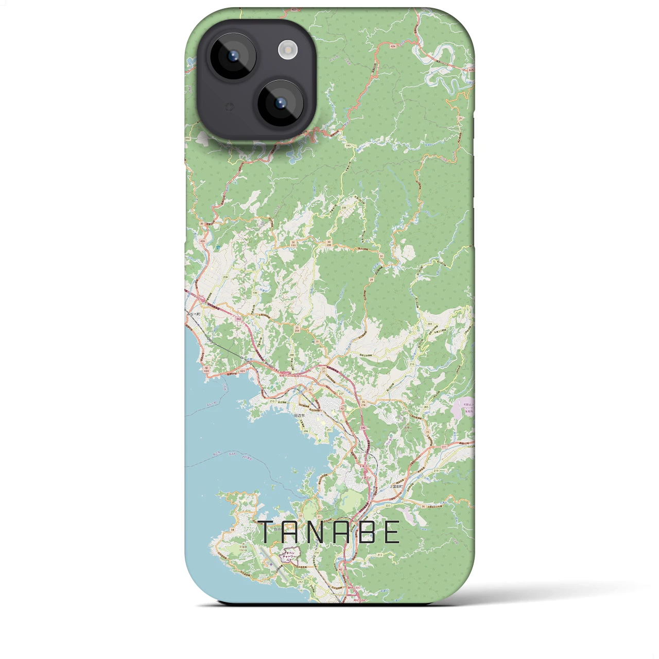 【田辺(和歌山県)】地図柄iPhoneケース(バックカバータイプ)