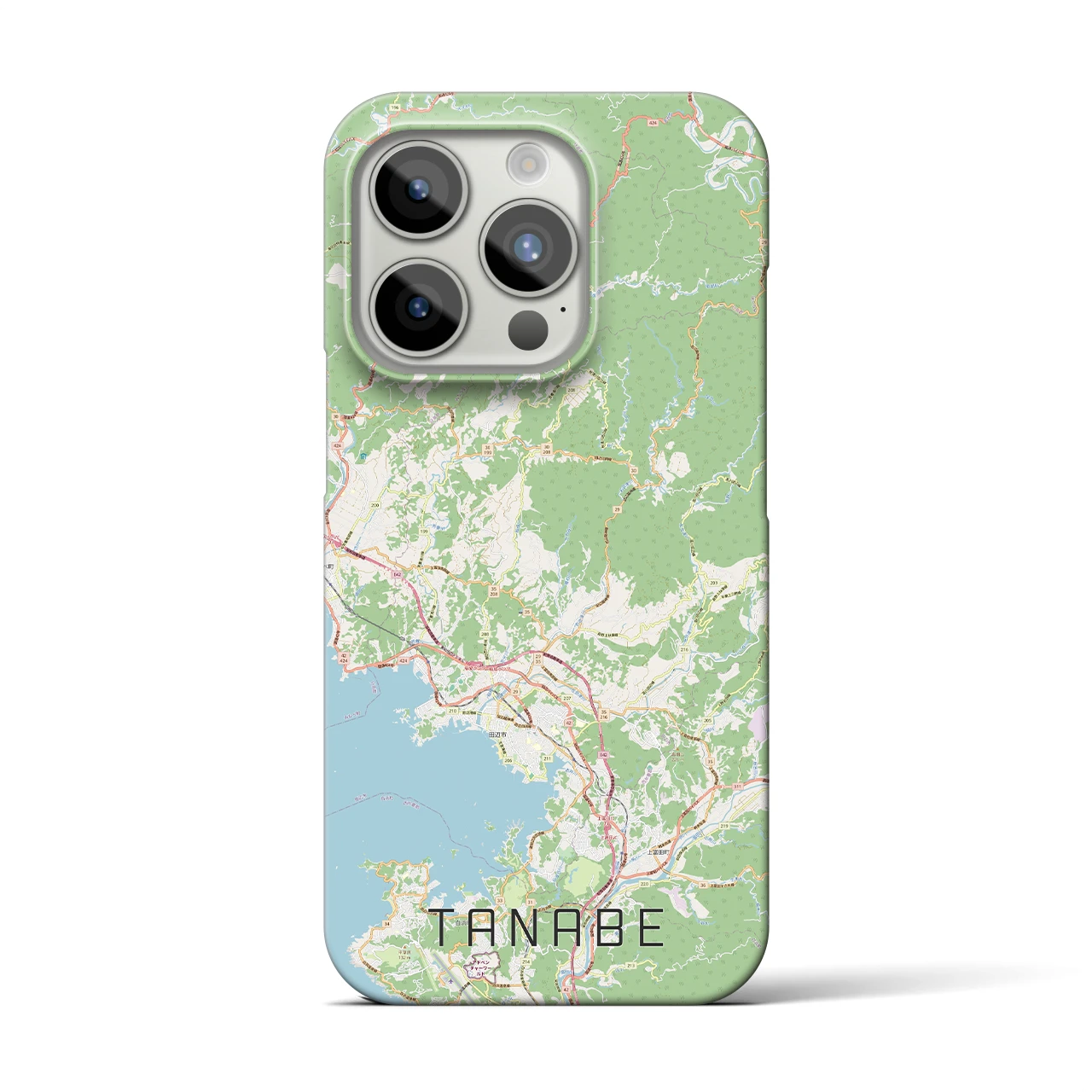 【田辺(和歌山県)】地図柄iPhoneケース(バックカバータイプ)