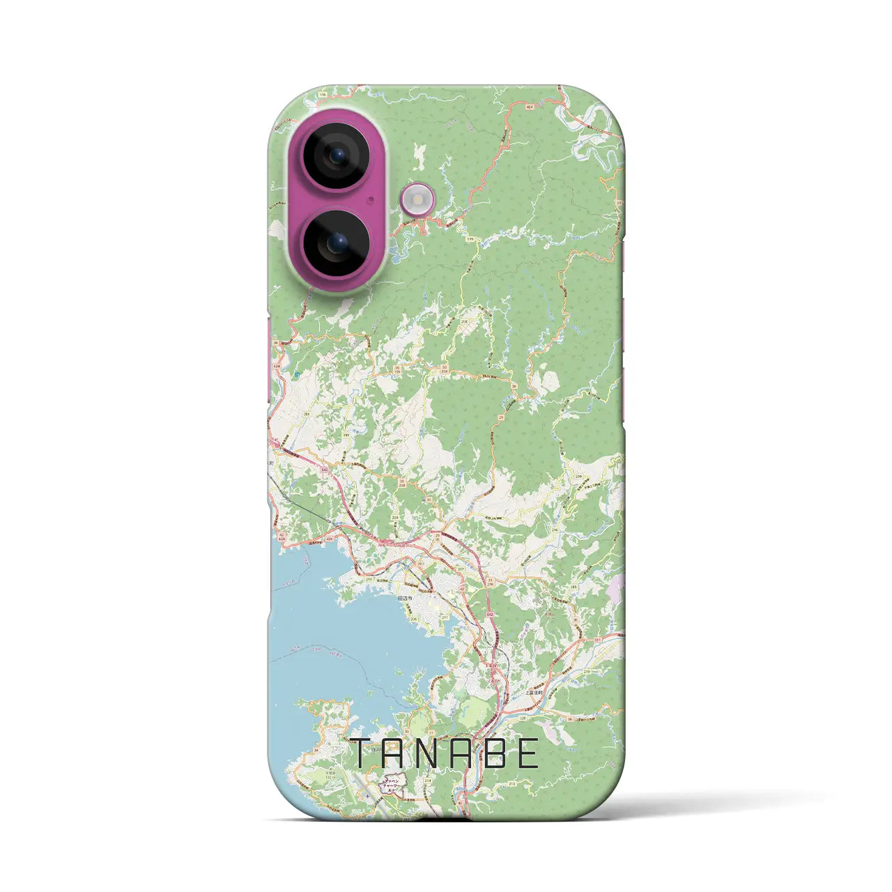 【田辺(和歌山県)】地図柄iPhoneケース(バックカバータイプ)