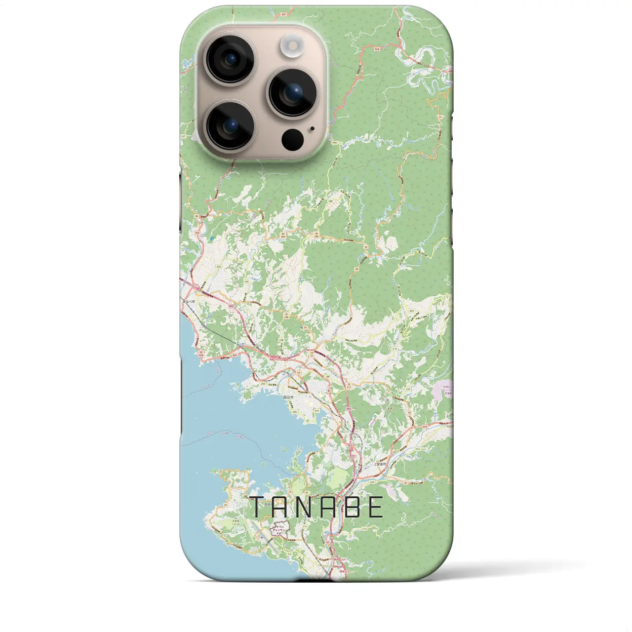 【田辺(和歌山県)】地図柄iPhoneケース(バックカバータイプ)
