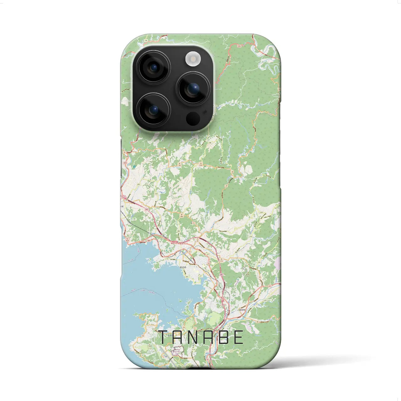 【田辺(和歌山県)】地図柄iPhoneケース(バックカバータイプ)