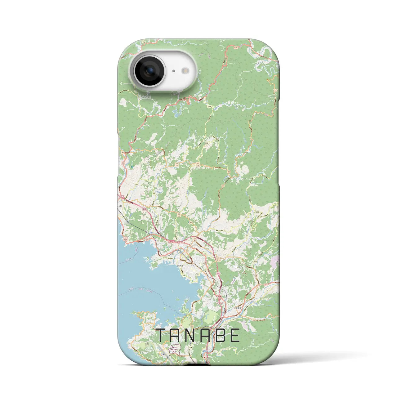 【田辺(和歌山県)】地図柄iPhoneケース(バックカバータイプ)