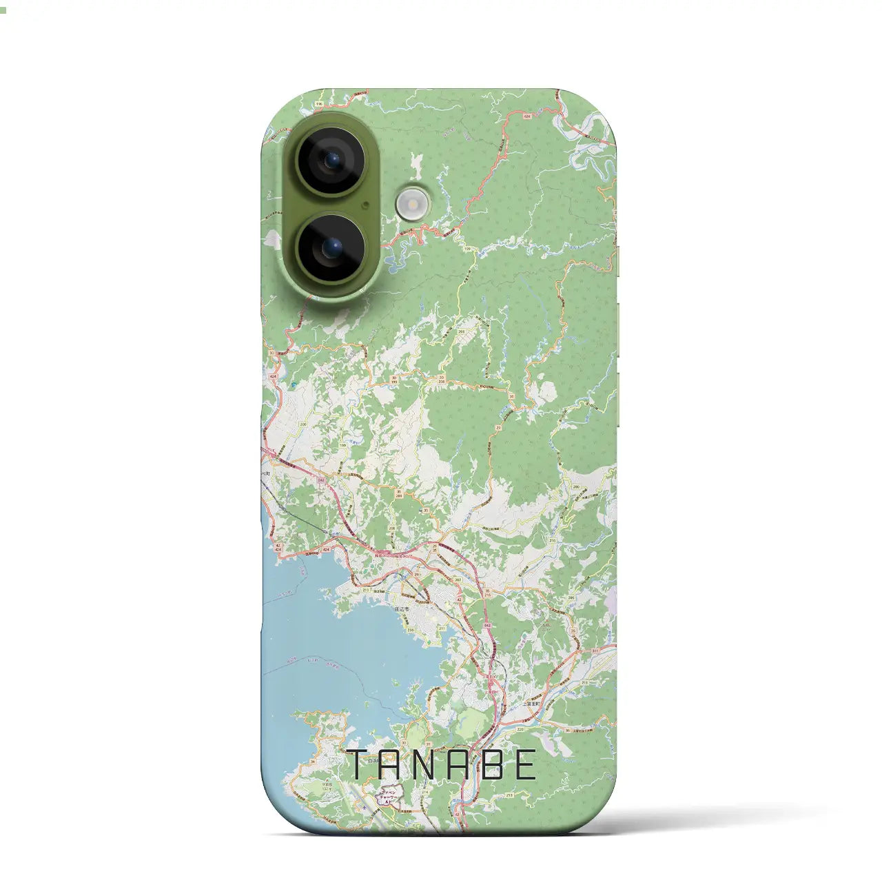 【田辺(和歌山県)】地図柄iPhoneケース(バックカバータイプ)