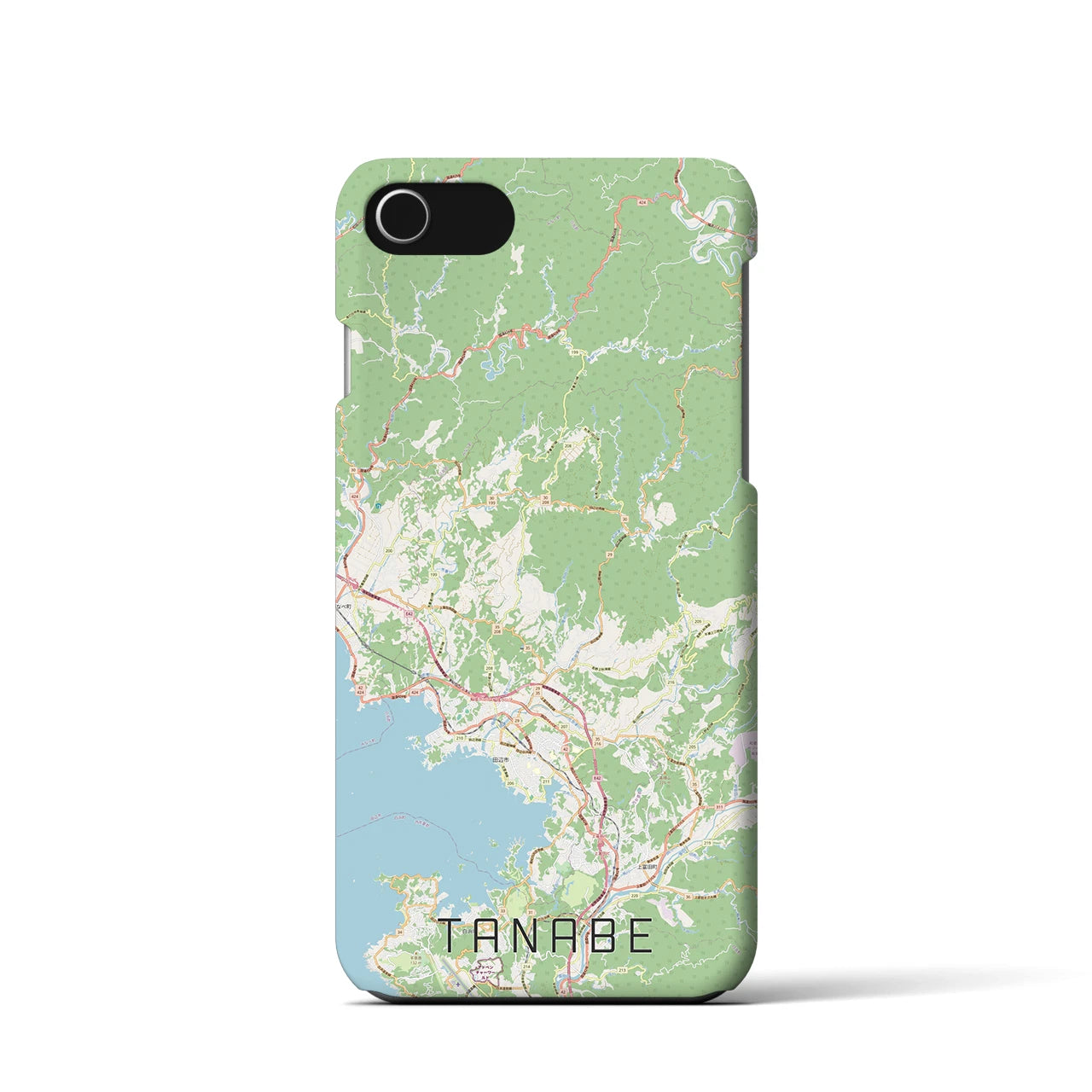 【田辺(和歌山県)】地図柄iPhoneケース(バックカバータイプ)