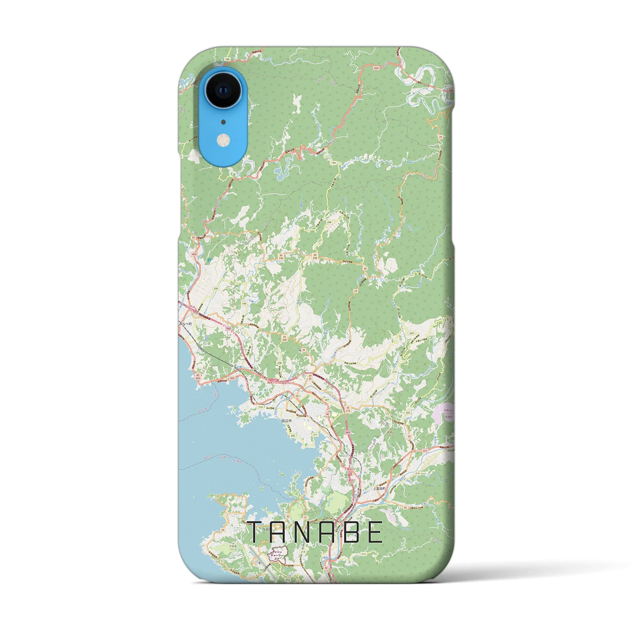 【田辺(和歌山県)】地図柄iPhoneケース(バックカバータイプ)