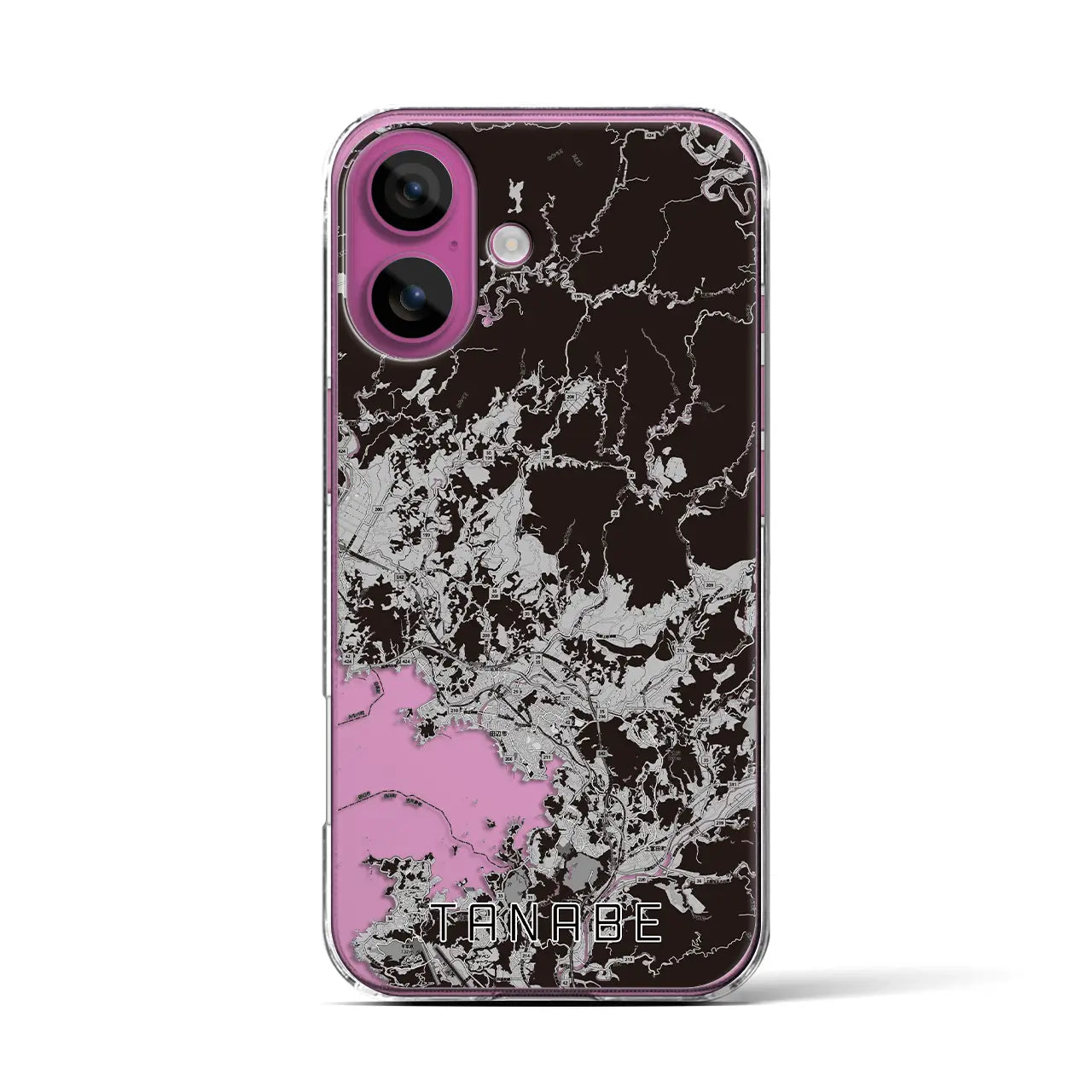 【田辺(和歌山県)】地図柄iPhoneケース(クリアタイプ)