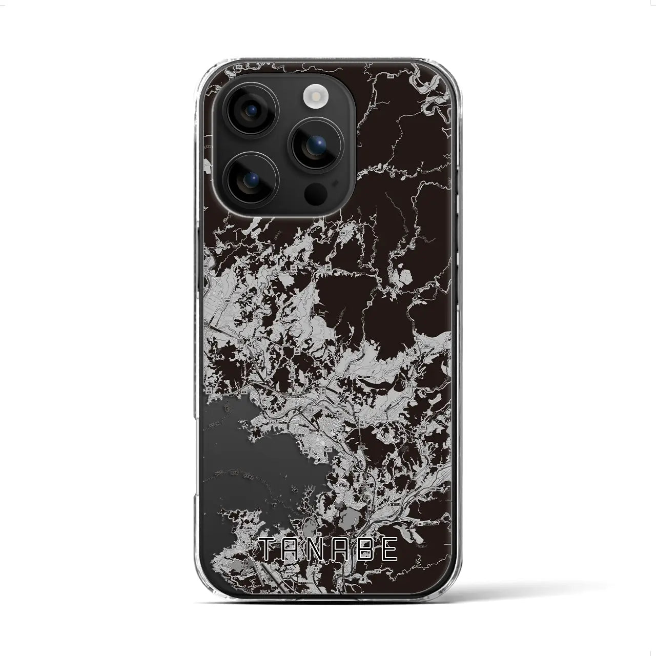 【田辺(和歌山県)】地図柄iPhoneケース(クリアタイプ)