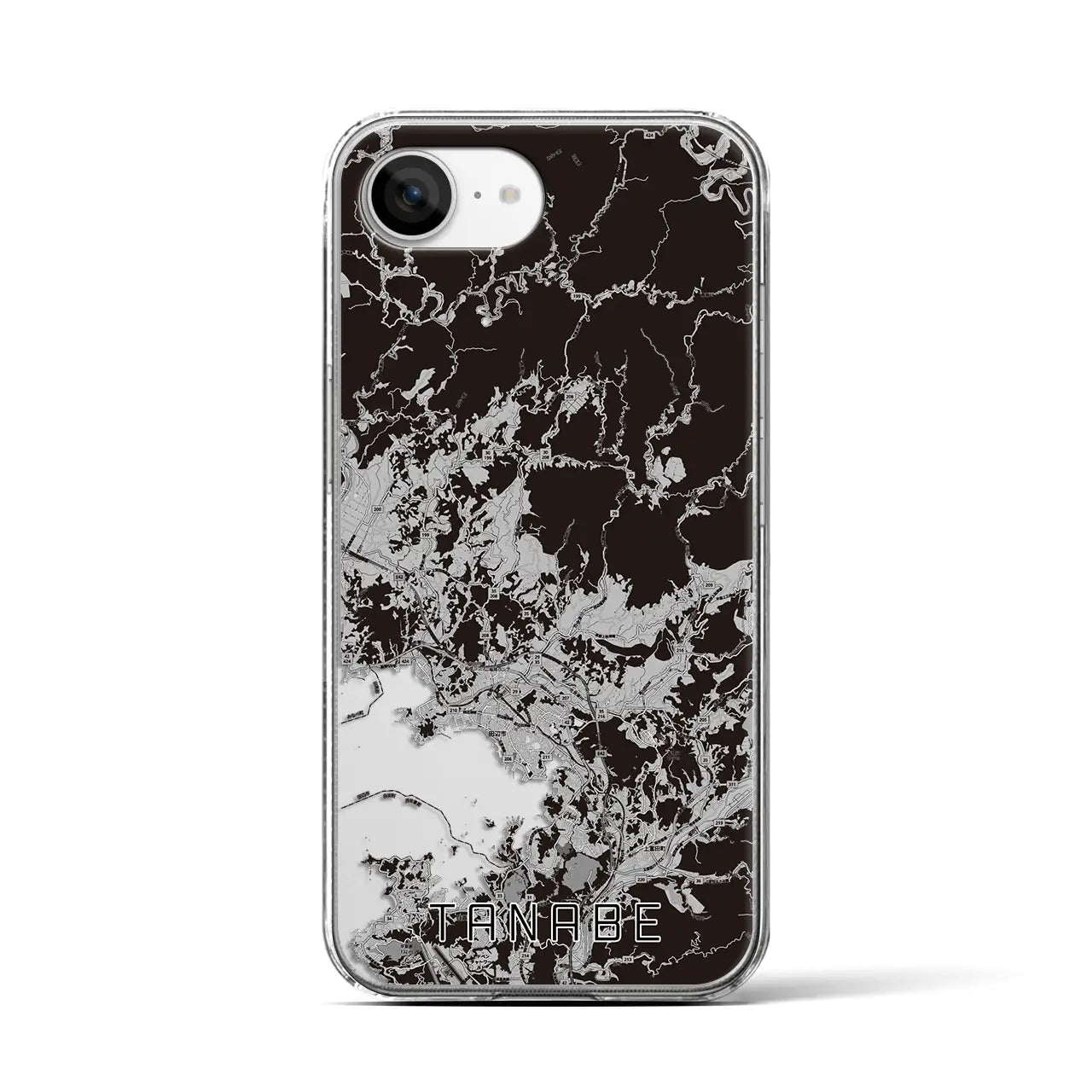 【田辺(和歌山県)】地図柄iPhoneケース(クリアタイプ)