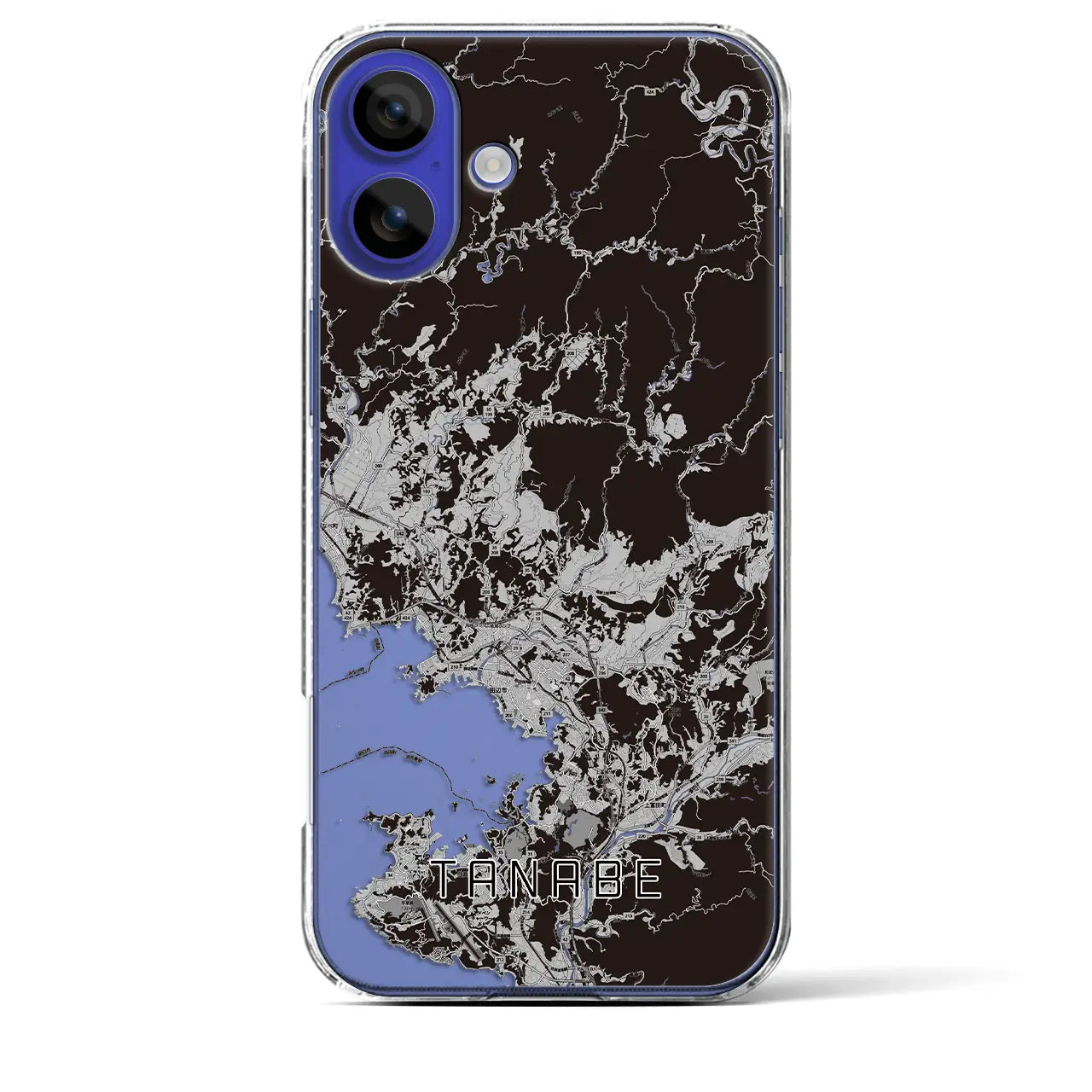 【田辺(和歌山県)】地図柄iPhoneケース(クリアタイプ)