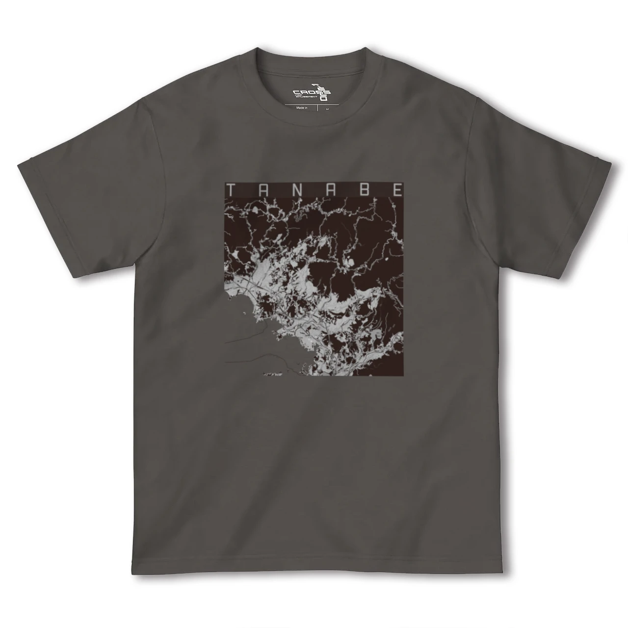 【田辺(和歌山県)】地図柄ヘビーウェイトTシャツ