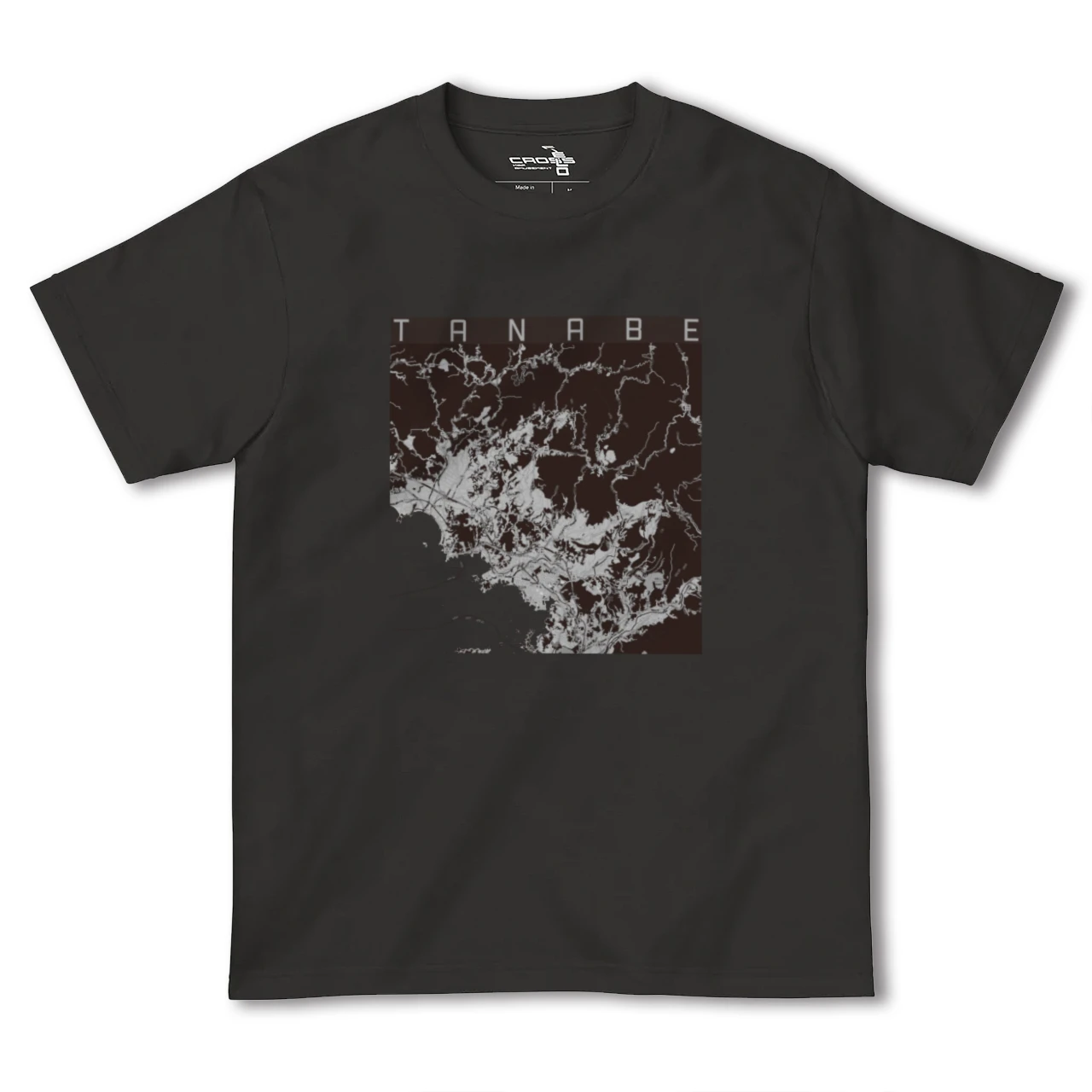 【田辺(和歌山県)】地図柄ヘビーウェイトTシャツ
