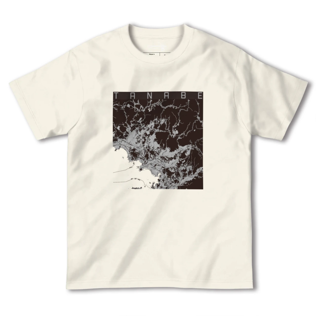 【田辺(和歌山県)】地図柄ヘビーウェイトTシャツ