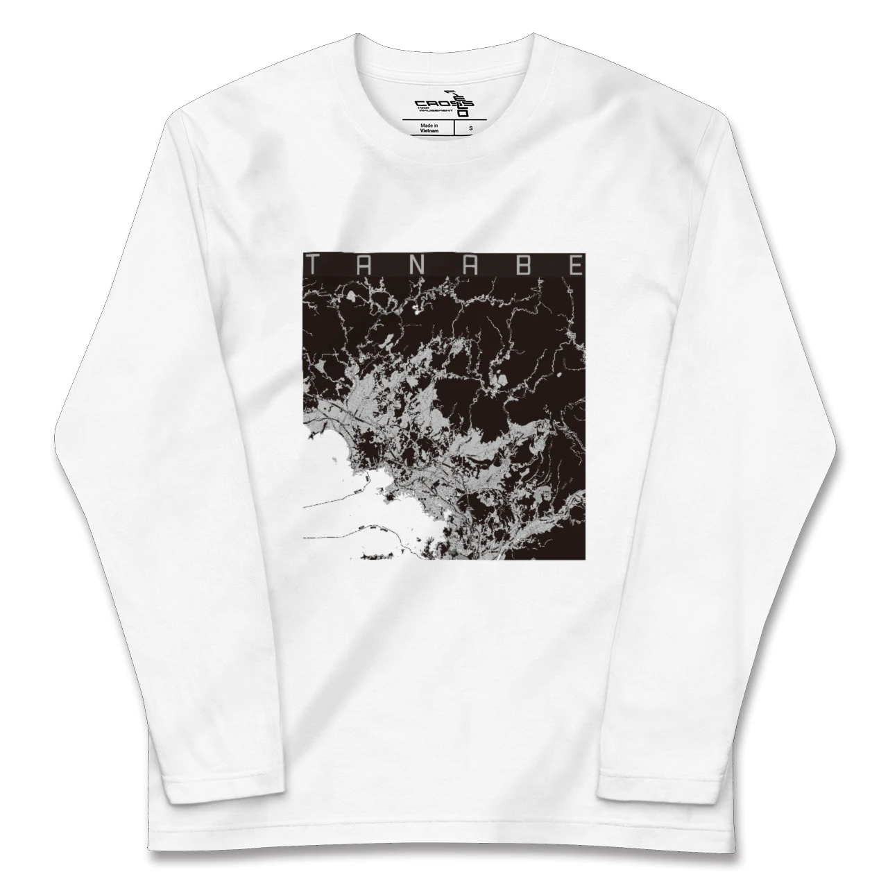 【田辺(和歌山県)】地図柄ロングスリーブTシャツ