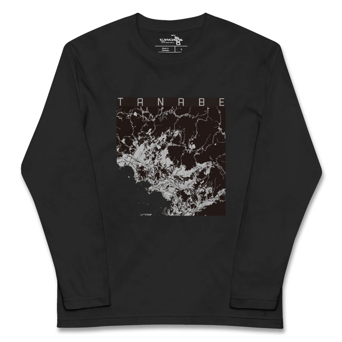 【田辺(和歌山県)】地図柄ロングスリーブTシャツ