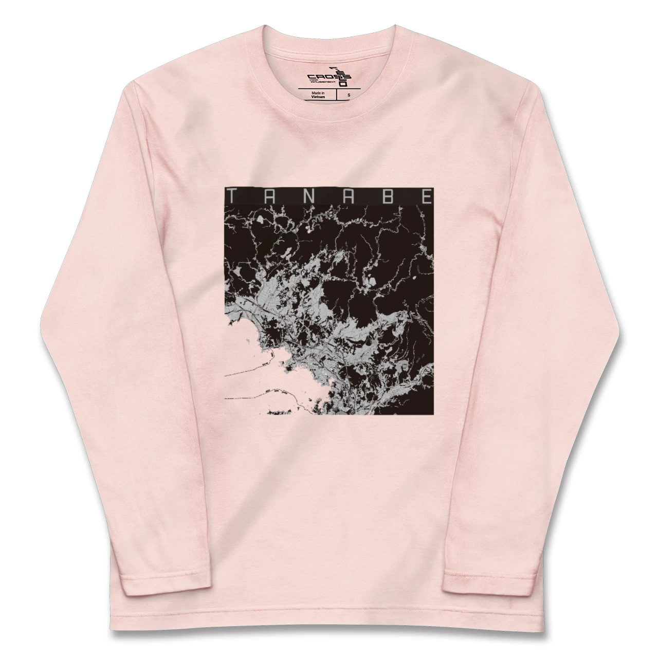 【田辺(和歌山県)】地図柄ロングスリーブTシャツ