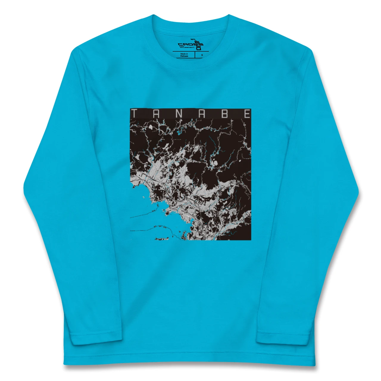 【田辺(和歌山県)】地図柄ロングスリーブTシャツ