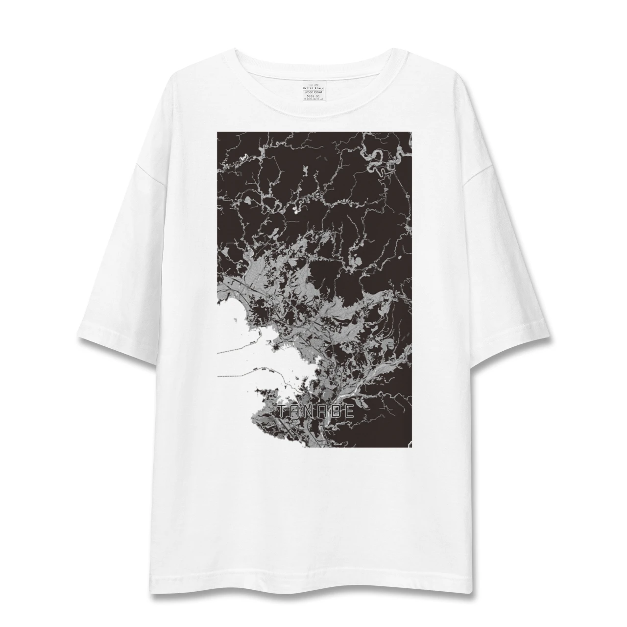【田辺(和歌山県)】地図柄ビッグシルエットTシャツ