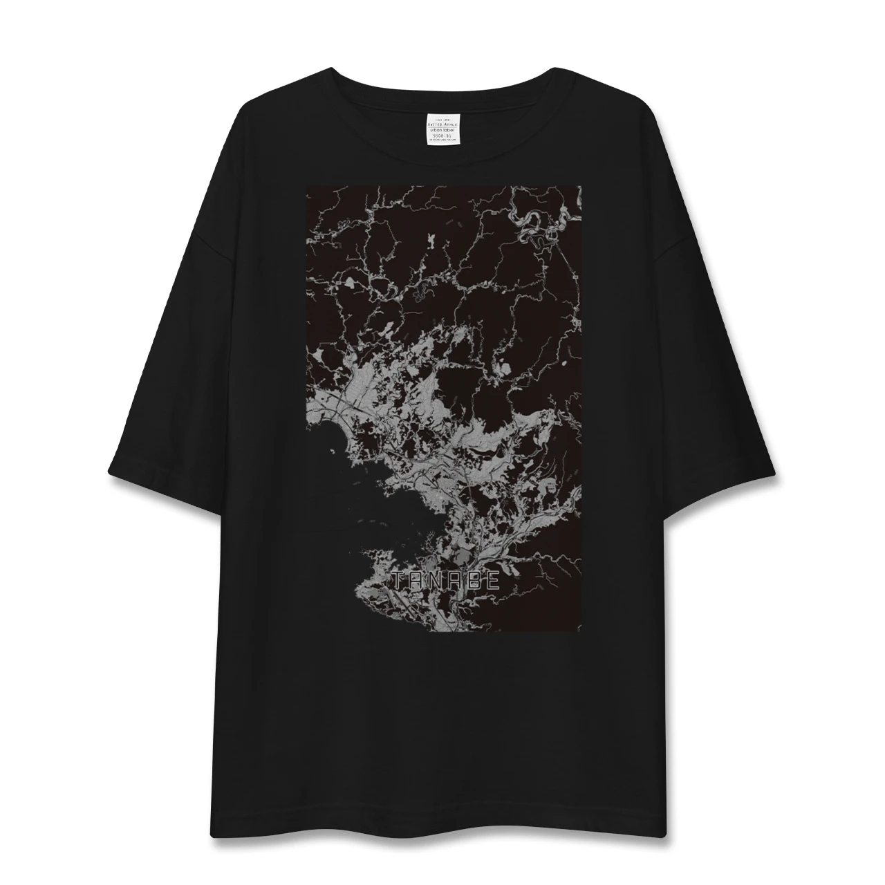 【田辺(和歌山県)】地図柄ビッグシルエットTシャツ