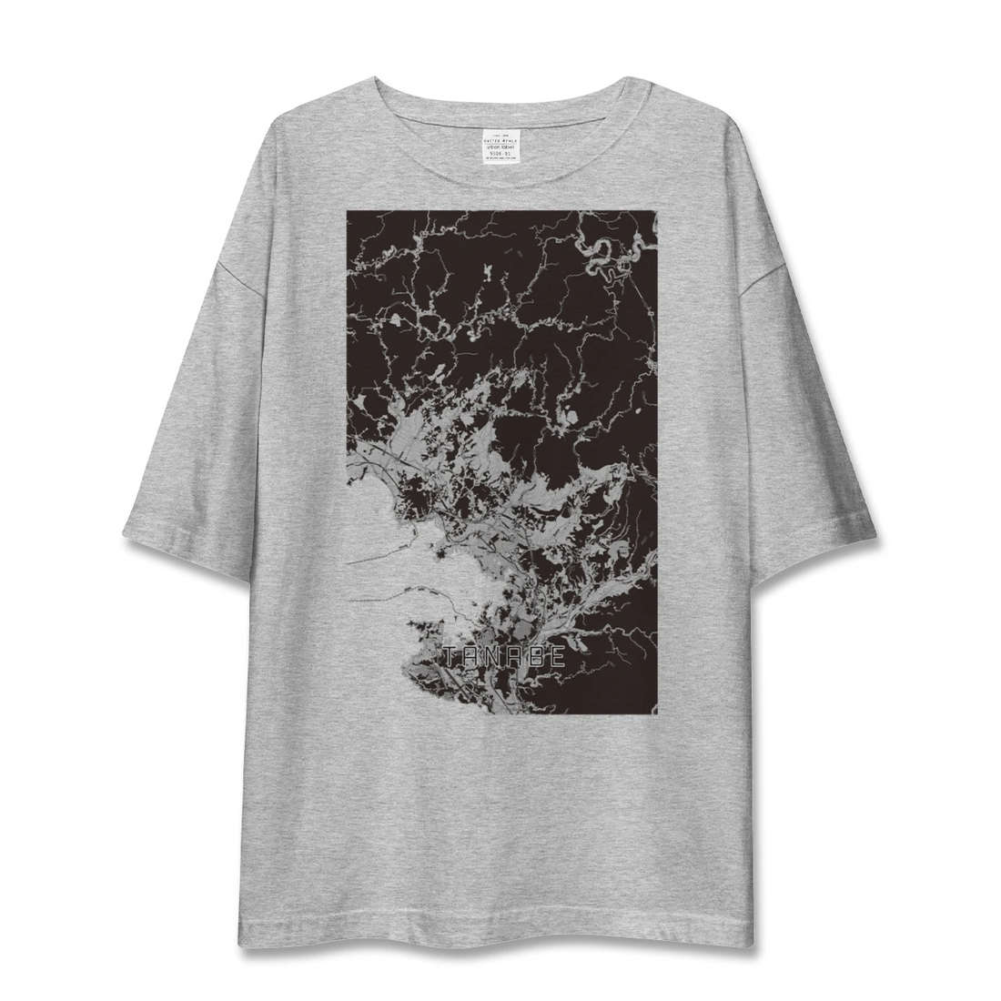 【田辺(和歌山県)】地図柄ビッグシルエットTシャツ