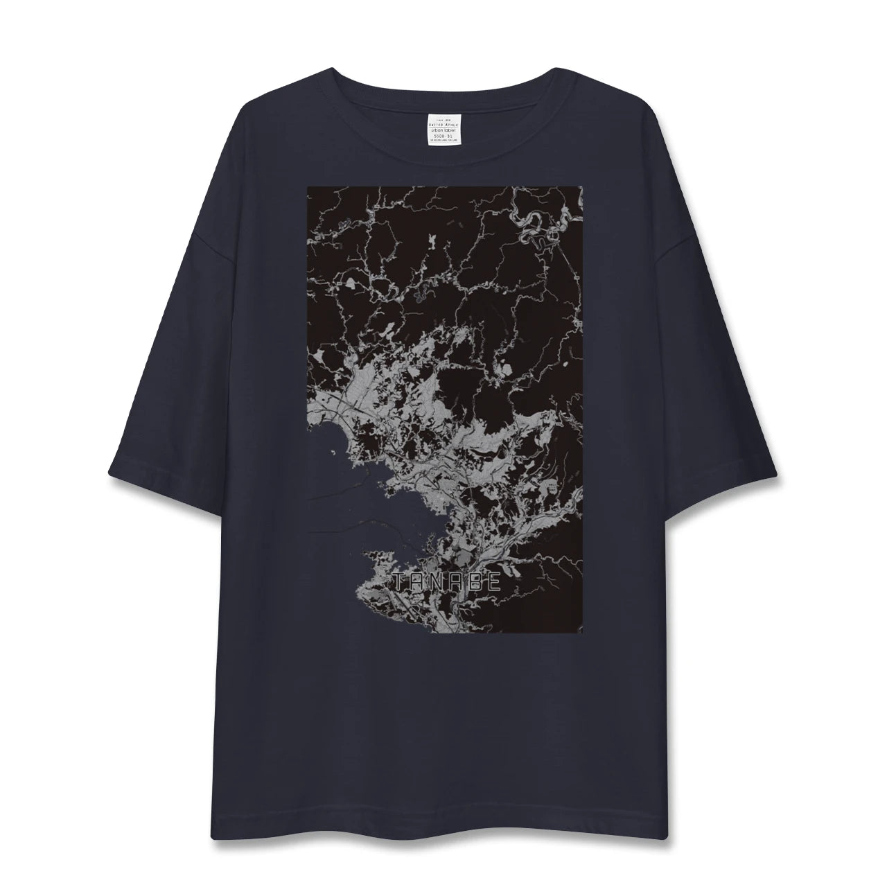【田辺(和歌山県)】地図柄ビッグシルエットTシャツ