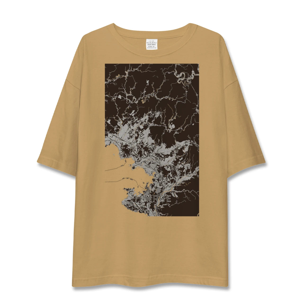 【田辺(和歌山県)】地図柄ビッグシルエットTシャツ