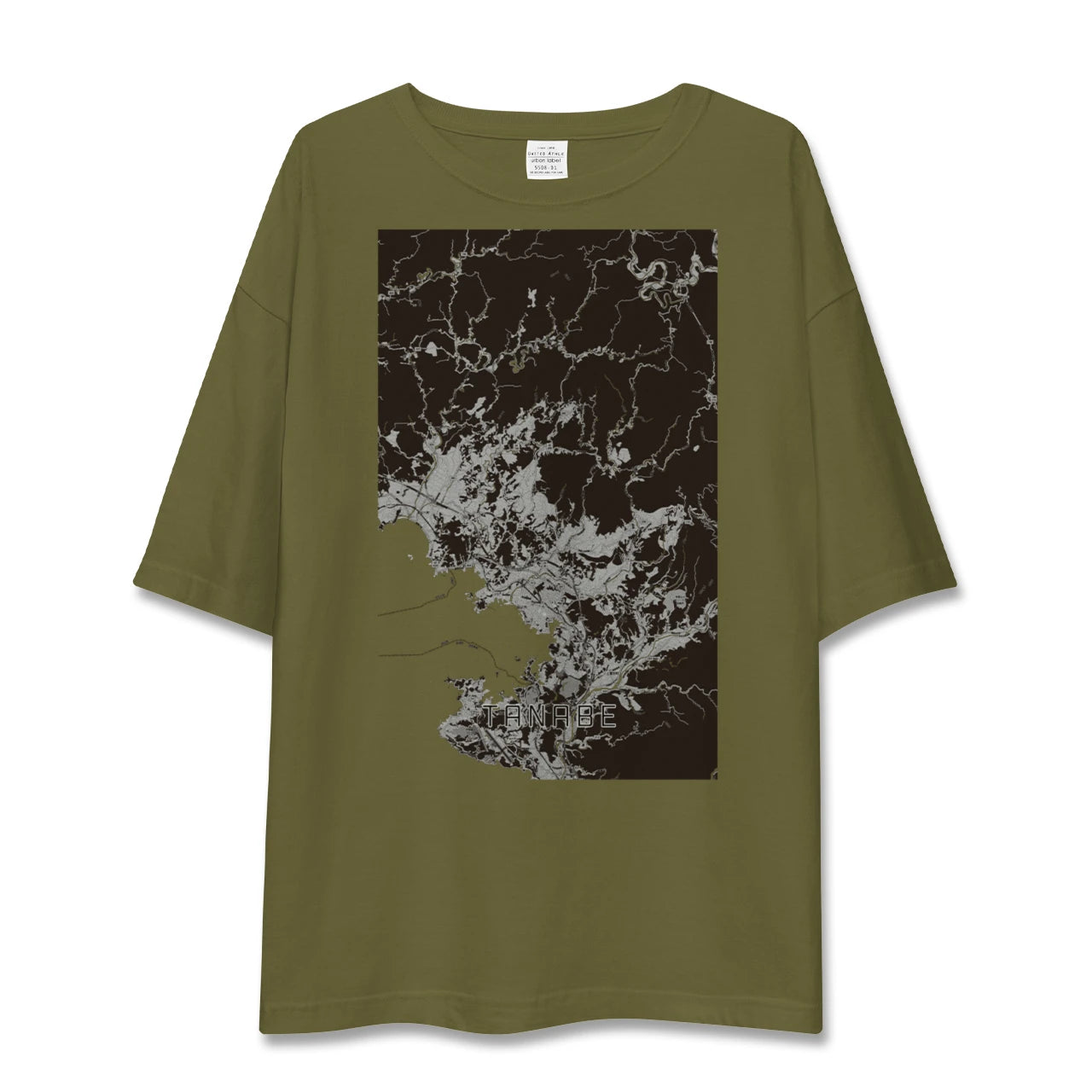 【田辺(和歌山県)】地図柄ビッグシルエットTシャツ