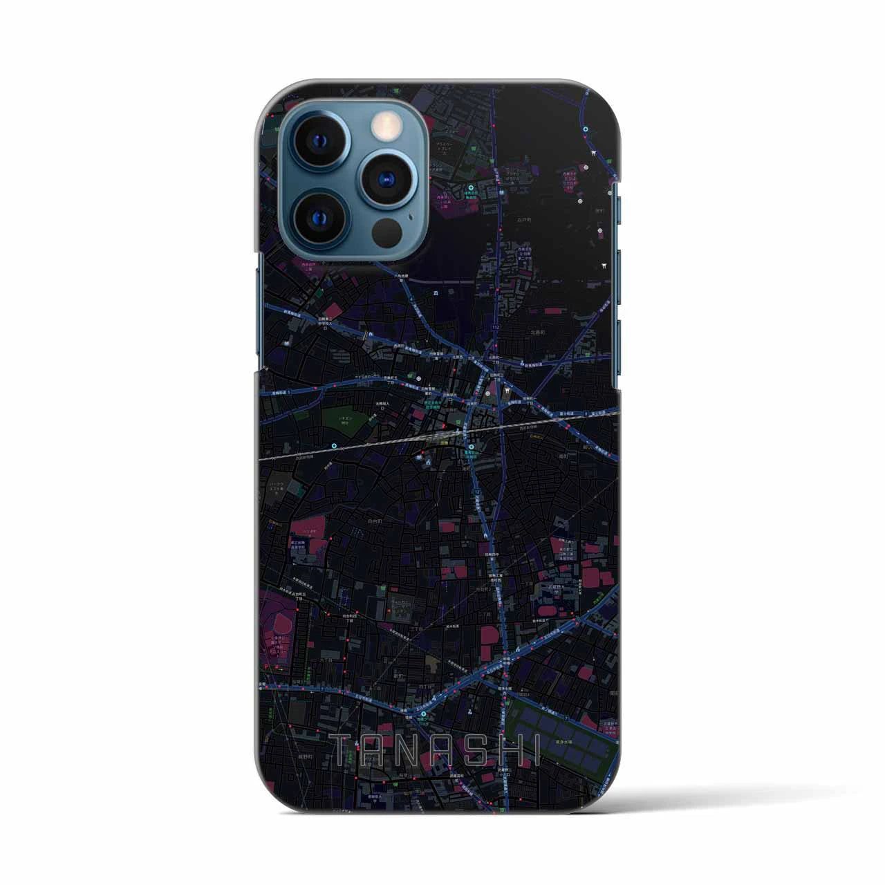 【田無(東京都)】地図柄iPhoneケース(バックカバータイプ)