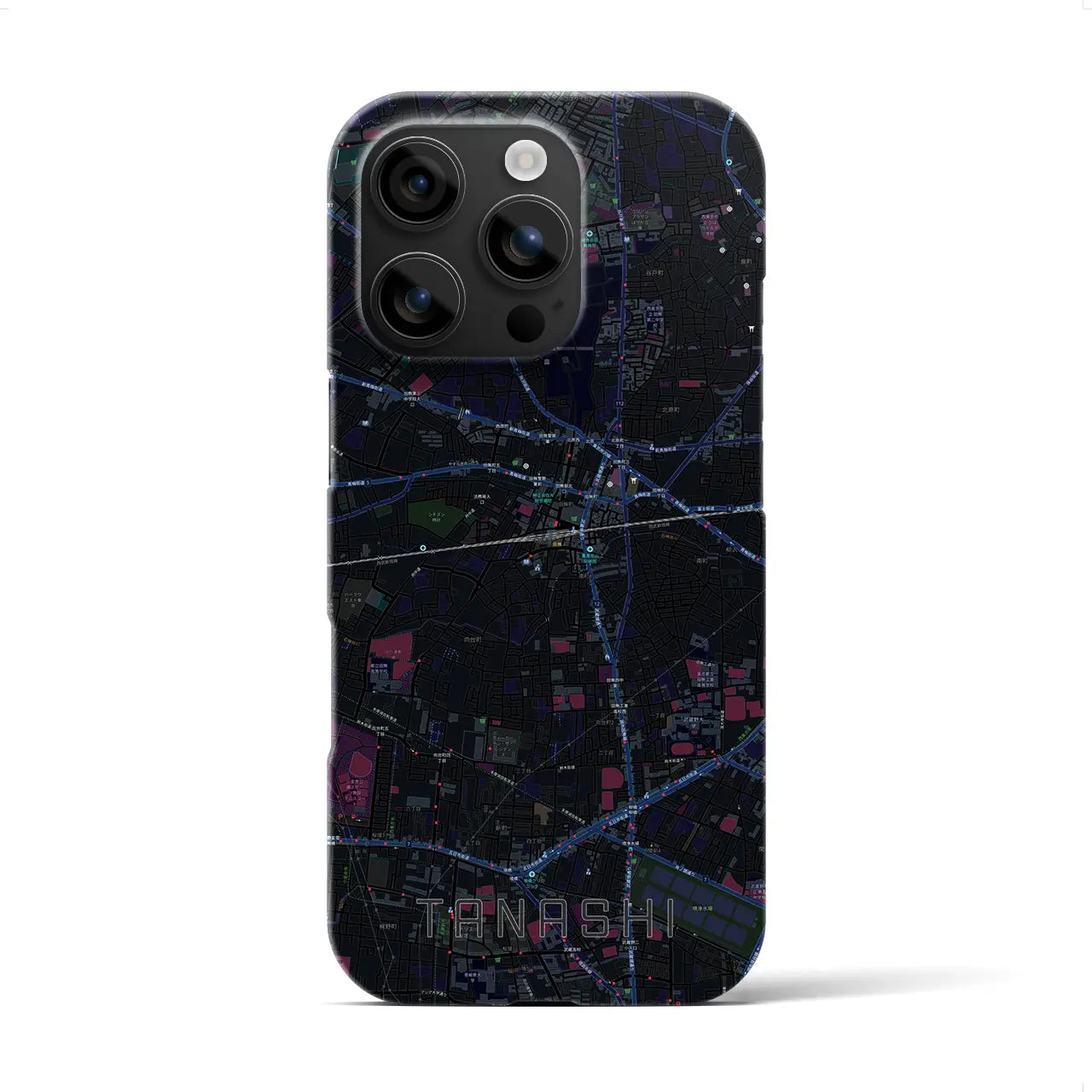 【田無(東京都)】地図柄iPhoneケース(バックカバータイプ)