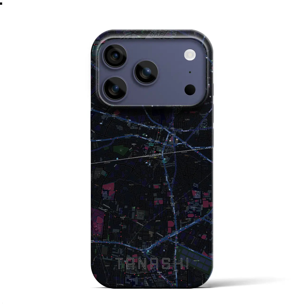 【田無(東京都)】地図柄iPhoneケース(バックカバータイプ)