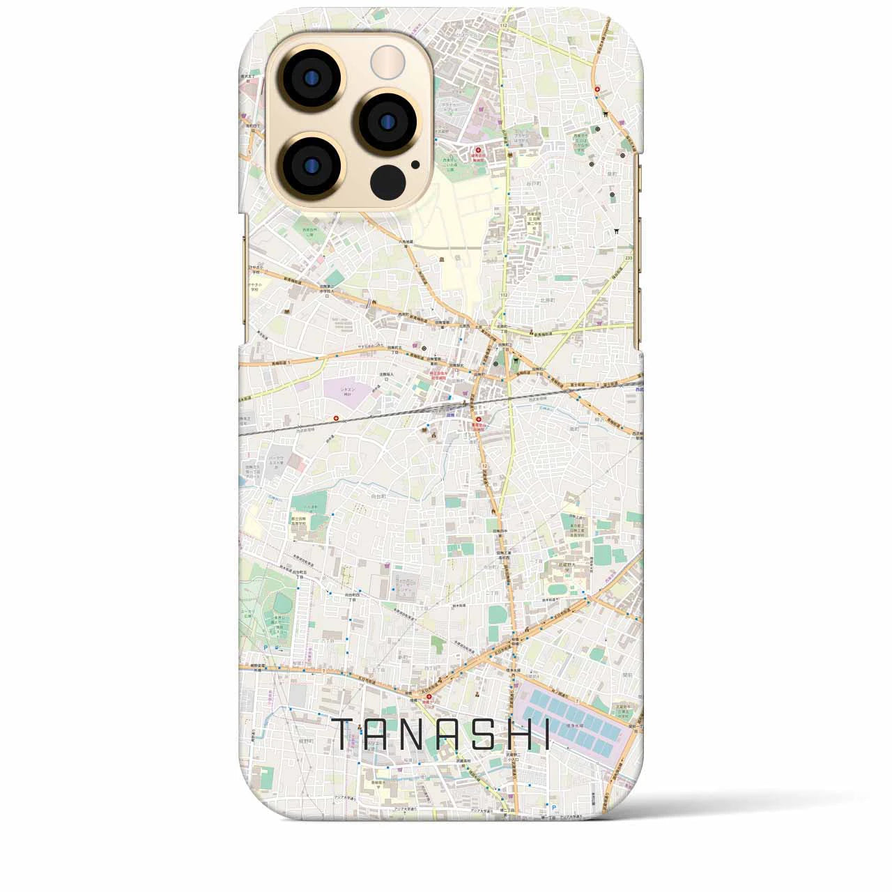 【田無(東京都)】地図柄iPhoneケース(バックカバータイプ)