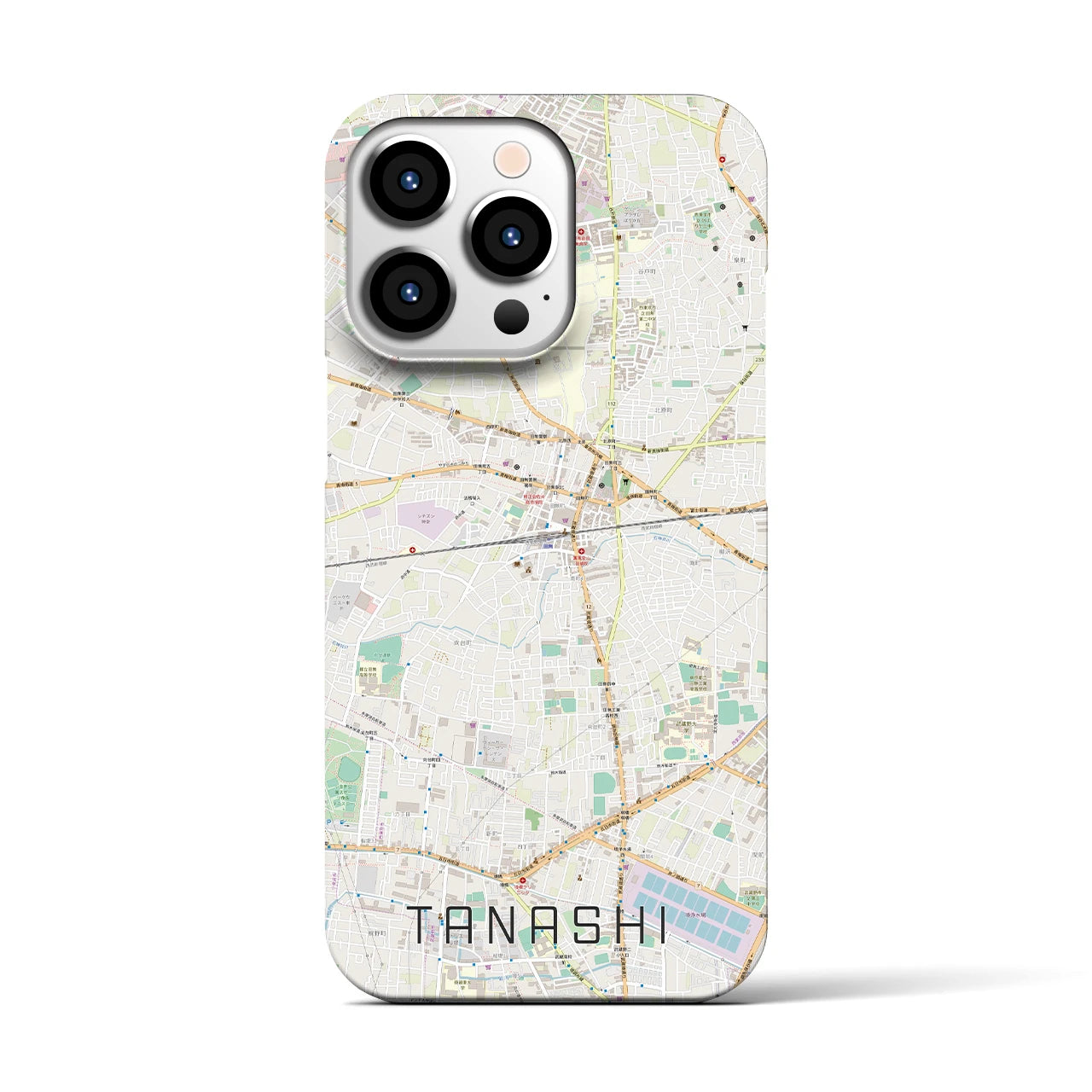 【田無(東京都)】地図柄iPhoneケース(バックカバータイプ)