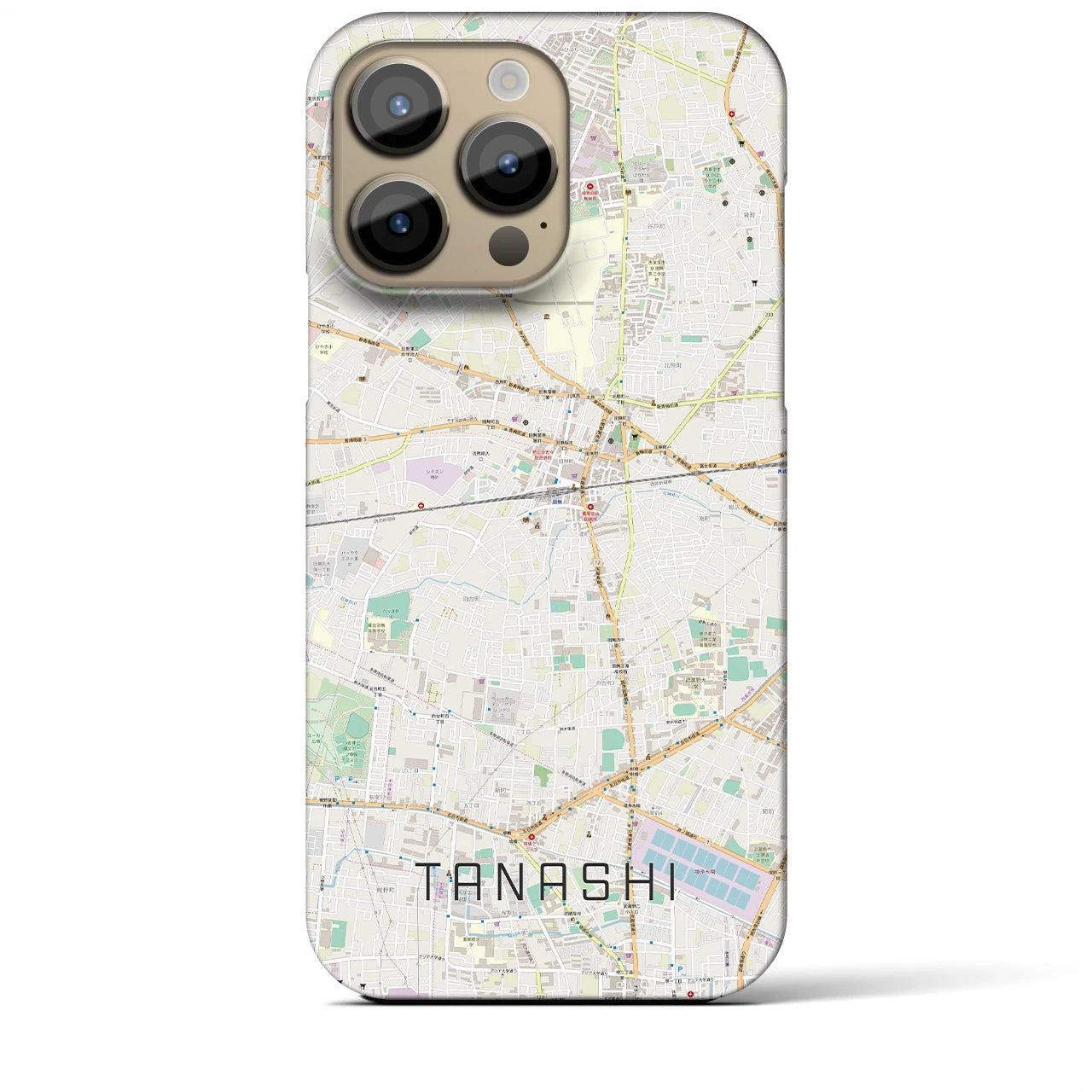 【田無(東京都)】地図柄iPhoneケース(バックカバータイプ)