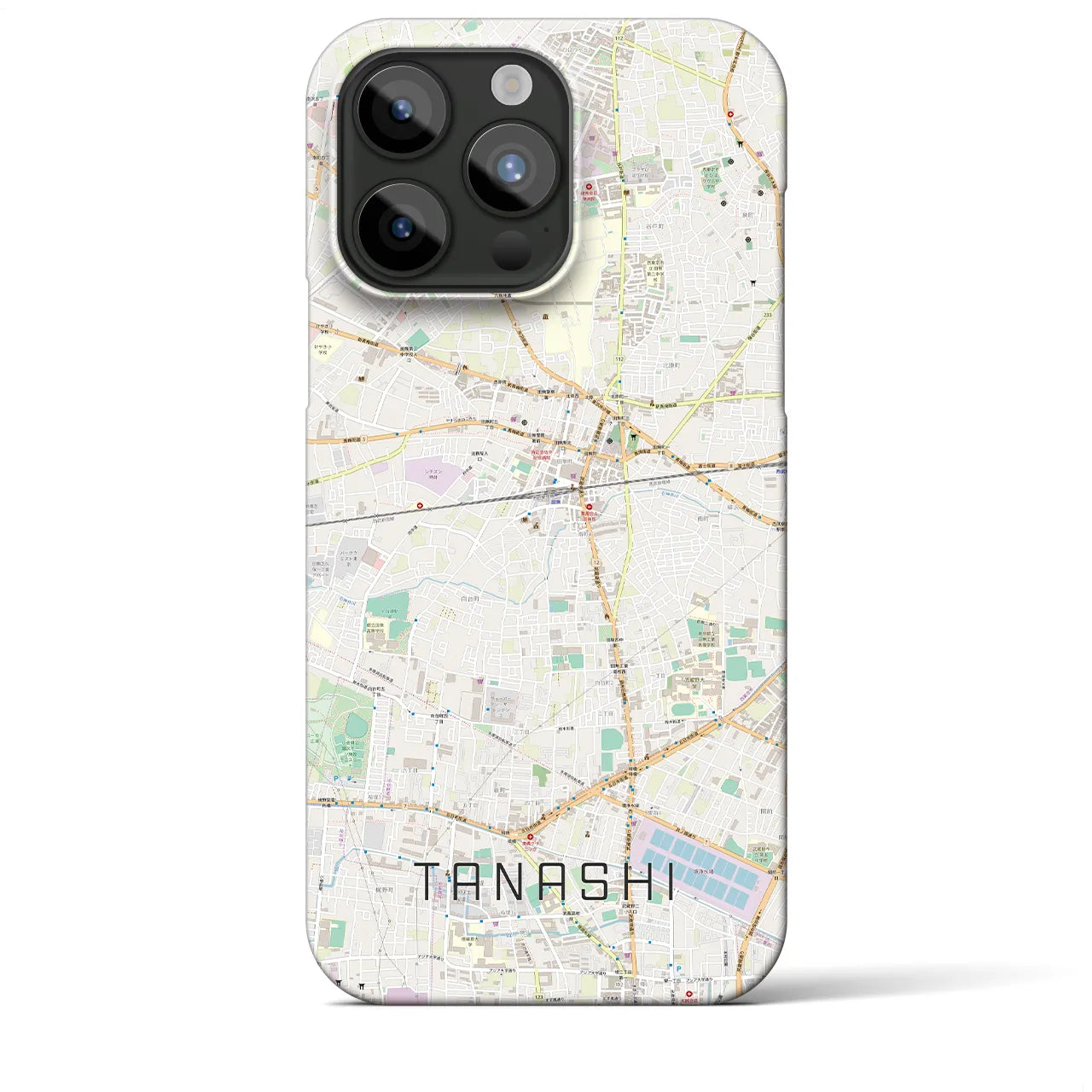 【田無(東京都)】地図柄iPhoneケース(バックカバータイプ)