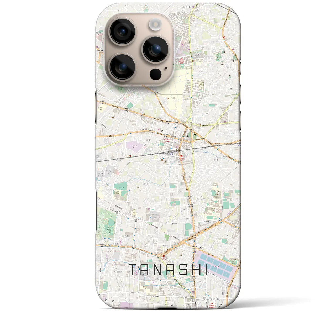【田無(東京都)】地図柄iPhoneケース(バックカバータイプ)