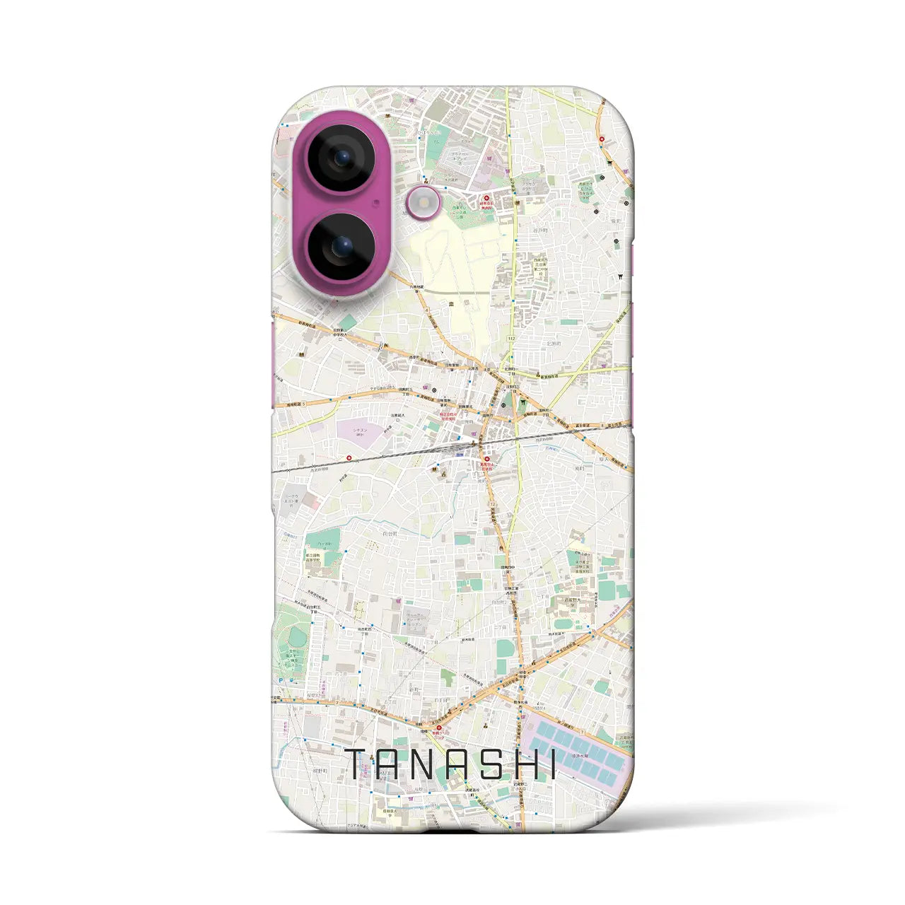 【田無(東京都)】地図柄iPhoneケース(バックカバータイプ)