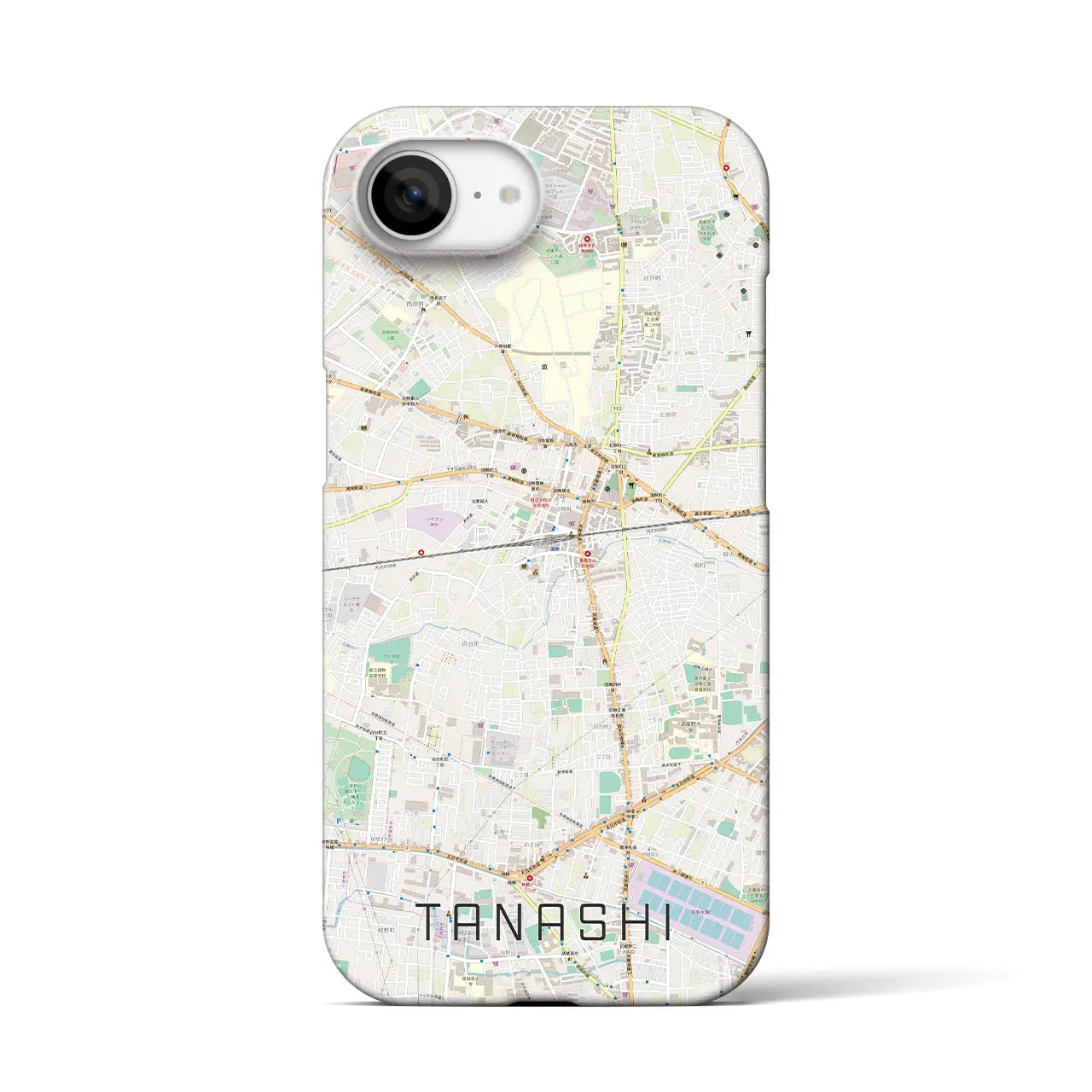 【田無(東京都)】地図柄iPhoneケース(バックカバータイプ)