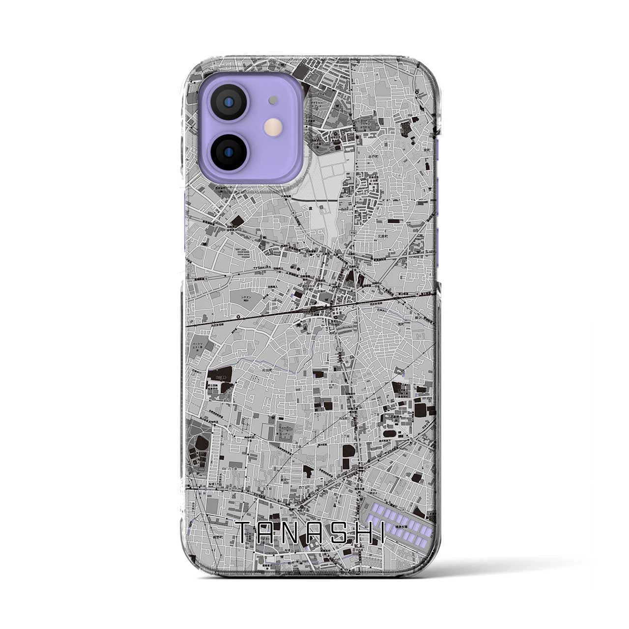 【田無(東京都)】地図柄iPhoneケース(クリアタイプ)