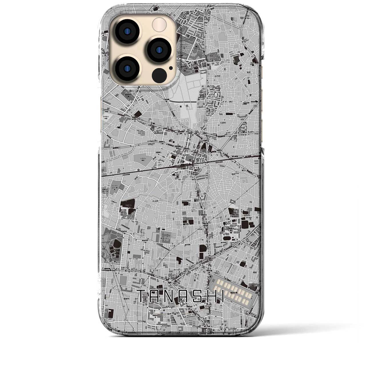 【田無(東京都)】地図柄iPhoneケース(クリアタイプ)