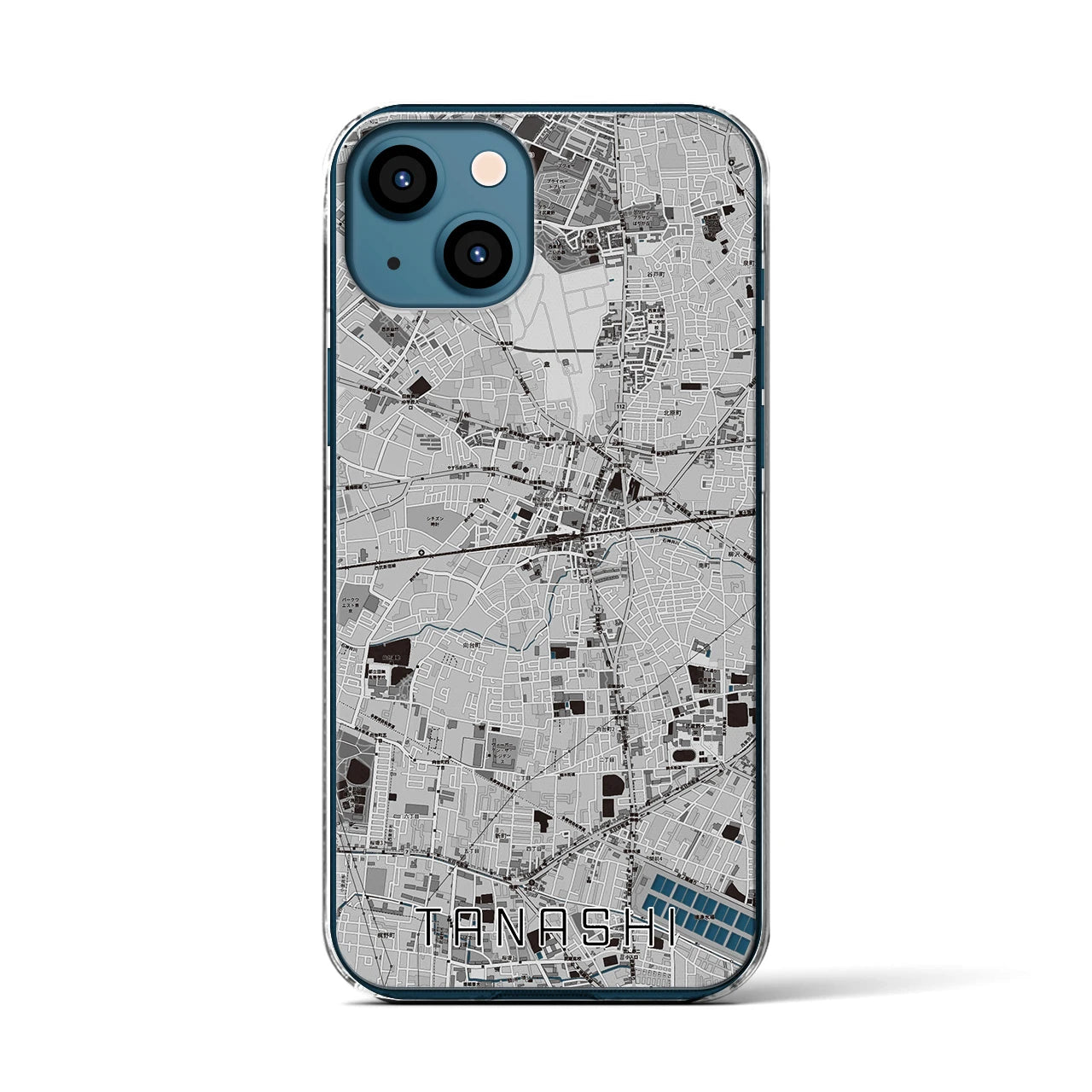 【田無(東京都)】地図柄iPhoneケース(クリアタイプ)